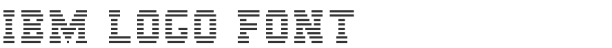 IBM Logo Font