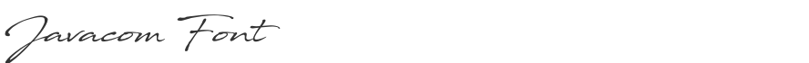 Javacom Font