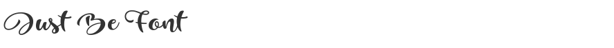 Just Be Font