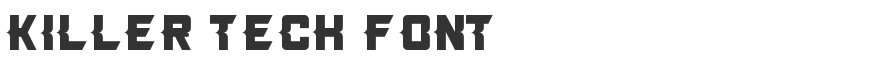Killer Tech Font