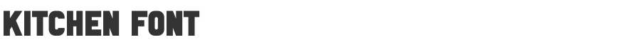 Kitchen Font