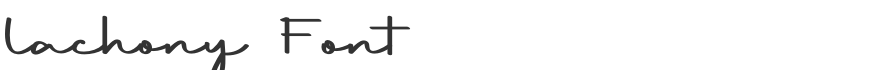 Lachony Font
