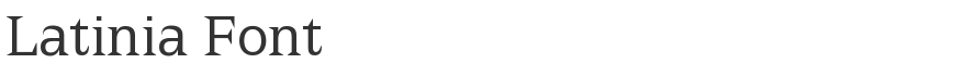 Latinia Font