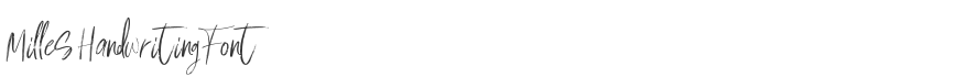 Milles Handwriting Font