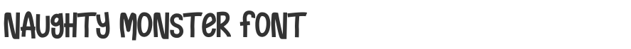 Naughty Monster Font