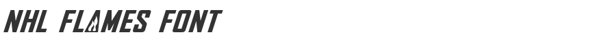 NHL Flames Font