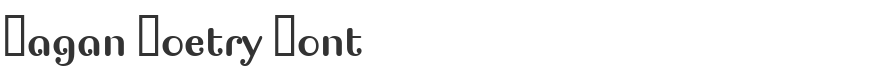 Pagan Poetry Font