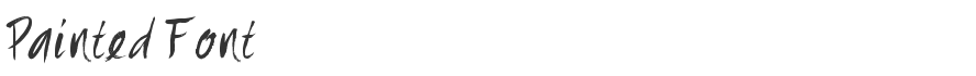 Painted Font