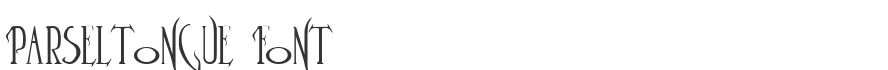 Parseltongue Font