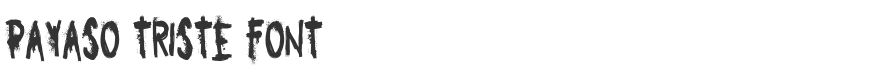 Payaso Triste Font