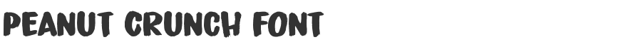 Peanut Crunch Font