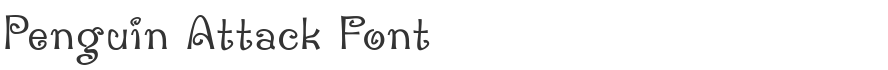 Penguin Attack Font