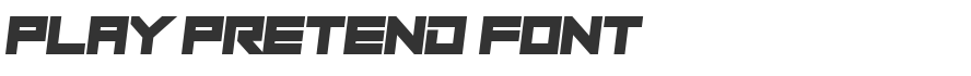 Play Pretend Font