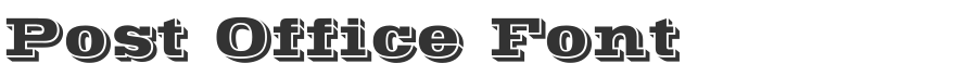Post Office Font
