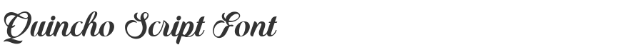 Quincho Script Font