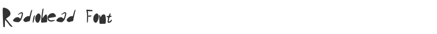 Radiohead Font