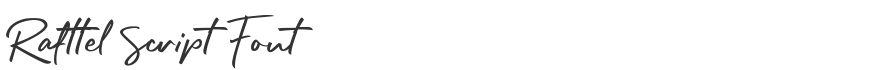 Rafttel Script Font