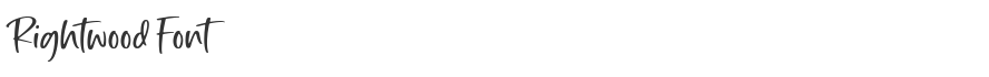 Rightwood Font