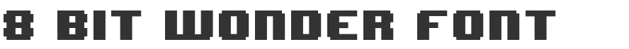 8 Bit Wonder Font