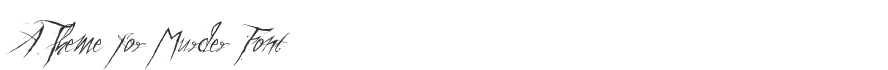 A Theme for Murder Font