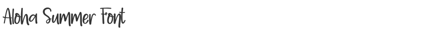 Aloha Summer Font
