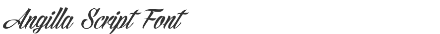 Angilla Script Font