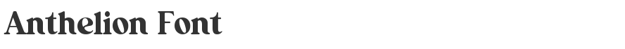 Anthelion Font