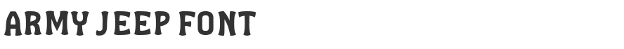Army Jeep Font