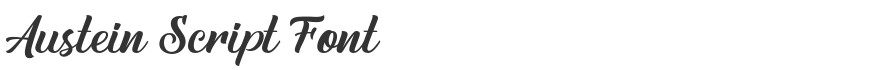 Austein Script Font