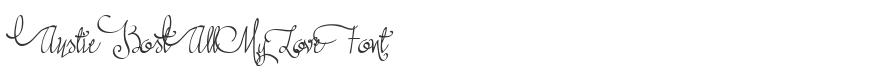 Austie Bost All My Love Font