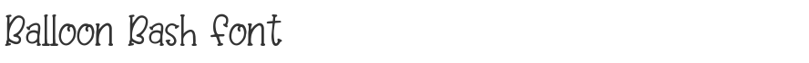 Balloon Bash Font