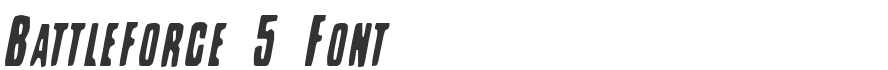 Battleforce 5 Font