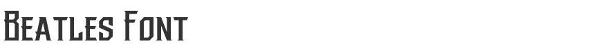 Beatles Font