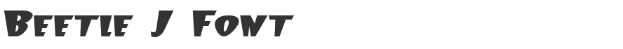 Beetle J Font