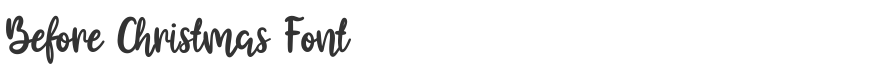 Before Christmas Font