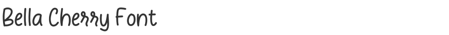 Bella Cherry Font