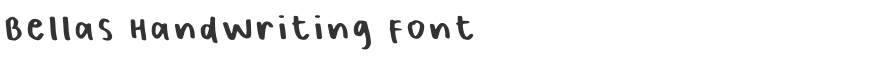 Bellas Handwriting Font
