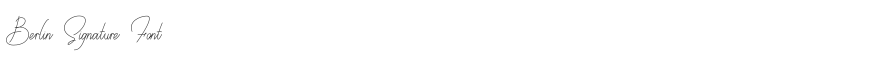 Berlin Signature Font