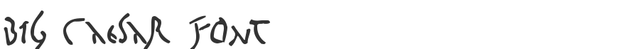 Big Caesar Font