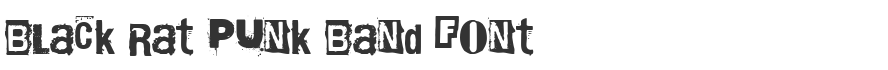 Black Rat Punk Band Font