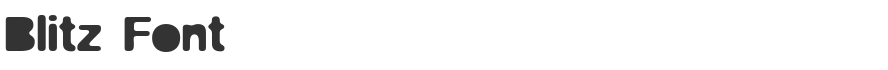 Blitz Font