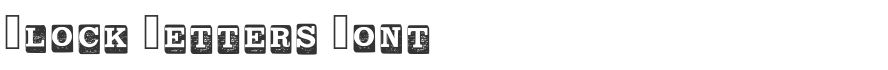 Block Letters Font