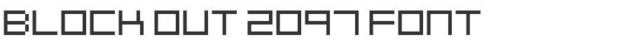 Block Out 2097 Font