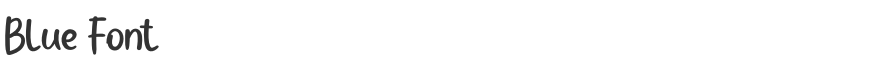 Blue Font