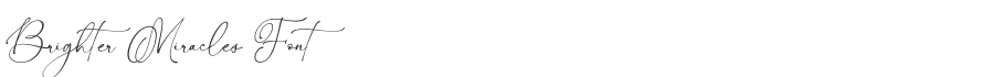 Brighter Miracles Font