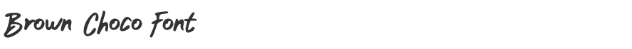 Brown Choco Font