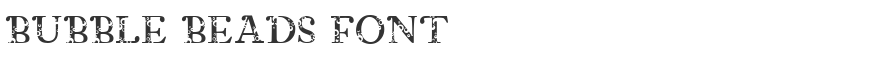 Bubble Beads Font
