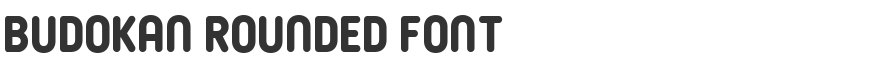 Budokan Rounded Font
