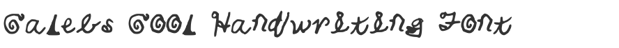 Calebs Cool Handwriting Font