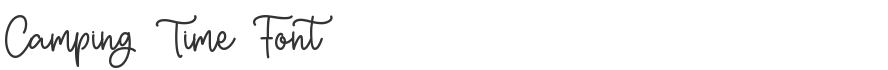 Camping Time Font